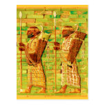 Art égyptien de mur cartes postales