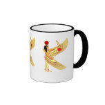 Art égyptien de mur tasses