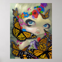 Art féerique de yeux d'ART Tara de papillon féeriq Posters
