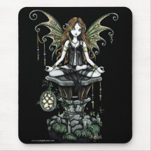 Art gothique "ambre" Mousepad de féerie de nature  Tapis De Souris
