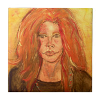 art hippie de fille carreaux