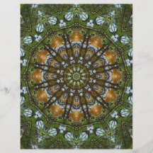 Art jaune 2 de kaléidoscope de fleur d'arbre prospectus