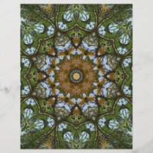 Art jaune 5 de kaléidoscope de fleur d'arbre prospectus