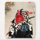 Art légendaire japonais frais de samouraïs de guer tapis de souris