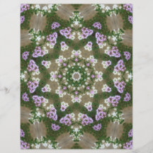 Art mauve et blanc 4 de kaléidoscope de Lantana Prospectus En Couleur