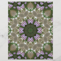Art mauve et blanc 6 de kaléidoscope de Lantana Tract