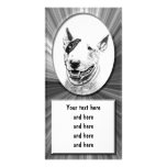 Art mignon de chien de bull-terrier cartes de vœux avec photo