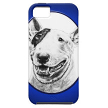 Art mignon de chien de bull-terrier coques iPhone 5 Case-Mate