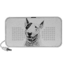 Art mignon de chien de bull-terrier haut-parleur mobile