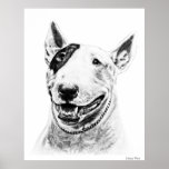 Art mignon de chien de bull-terrier posters