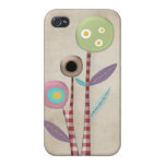 Art mignon de fleurs coques iphone