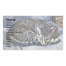 Art mignon de Kitty Cartes De Visite Personnelles