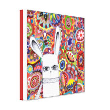 Art mignon de lapin sur la toile - préparez pour a toiles tendues sur châssis
