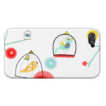 Art mignon de pavots d'oiseaux de cage coques iphone