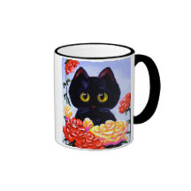 Art mignon LRA Creationarts de fleurs de roses de  Tasse À Café