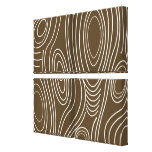 Art moderne d'abrégé sur en bois grain de Brown Toile Tendue Sur Châssis