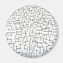 Art moderne de Piet Mondrian Magnets Pour Réfrigérateur