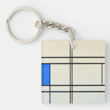 Art moderne de Piet Mondrian Porte-clef