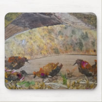 Art-Mousepad Poule-Organique affamé tapis de souris