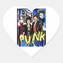 art, musique de punk rock, mode et style autocollant