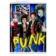 art, musique de punk rock, mode et style carte
