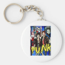 art, musique de punk rock, mode et style porte-clefs