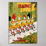 Art Nouveau : Affiche vintage de la publicité - in