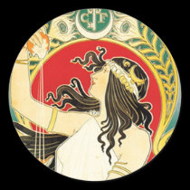 Art Nouveau de ~ de Henri Privat~Livemont autocollants