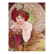 Art Nouveau de serpent Cartes Postales