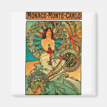 Art Nouveau du Monaco Monte Carlo Magnets