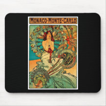 Art Nouveau du Monaco Monte Carlo Tapis De Souris