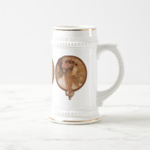 Art Nouveau - tête de Byzantin d'Alphonse Mucha Mug À Café