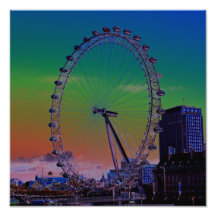 Art numérique d'oeil de Londres Photo Sur Toile