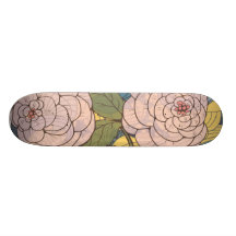 art numérique floral de nouveau d'art skateboards personnalisés