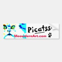 Art officiel Bumpersticker de Meowdern Autocollant Pour Voiture