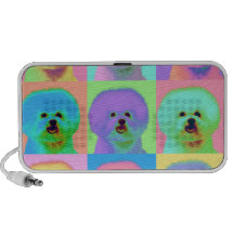 Art op - Bichon Frise Haut-parleur Mobile