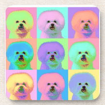 Art op - Bichon Frise Sous-bocks