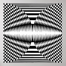 Art op, illusion optique 2 affiches