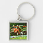 Art ORANGE Keychain de CAMION de GRAVIER de GRANDE Porte-clé