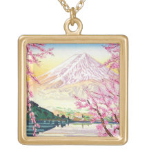 Art oriental frais de cerisier de ressort de Fuji  Colliers