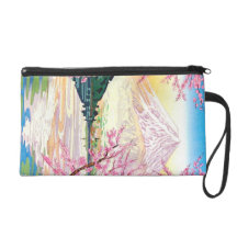 Art oriental frais de cerisier de ressort de Fuji  Pochettes Avec Dragonne