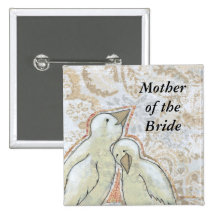 Art parfait d'oiseau d'amusement de couples de gou pin's avec agrafe