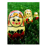 Art populaire d'Ukrainien de Matryoshka Carte Postale