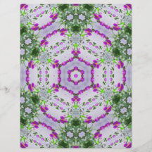Art pourpre 1 de kaléidoscope de fleur sauvage prospectus