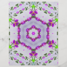 Art pourpre 2 de kaléidoscope de fleur sauvage prospectus