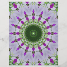 Art pourpre 3 de kaléidoscope de fleur sauvage prospectus avec motif