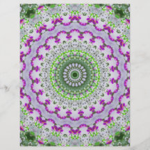 Art pourpre 4 de kaléidoscope de fleur sauvage tract customisé