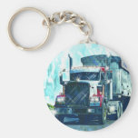 Art ROUGE Keychain de CAMION de GRAVIER de GRAND C Porte-clefs