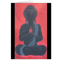 Art sacré d'Areeyaworld de série de Féminin-Bouddh Carte De Vœux