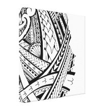 Art Samoan moderne de tatouage Toiles Tendues
